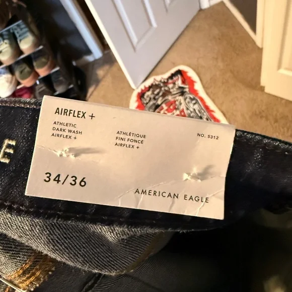 American Eagle Outfitters Athletic Dark Wash Jeans - Picture 2 of 3